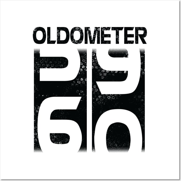 Oldometer Happy Birthday 60 Years Old Was Born In 1960 To Me You Papa Dad Mom Brother Son Husband Wall Art by Cowan79